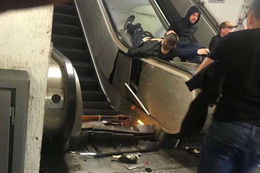 Roma metrosunda qəza -  SSKA azarkeşi ayağını itirdi