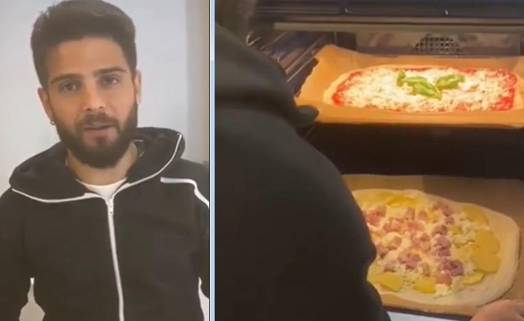 İnsinye iki fərqli pizza hazırladı - Video