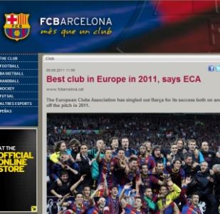 "Barselona"nın rəsmi saytı "Bakı" klubundan yazdı