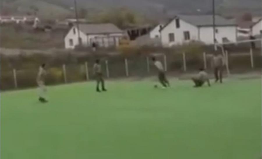 Əsgərlərimiz Qubadlıda futbol oynadı - Video 