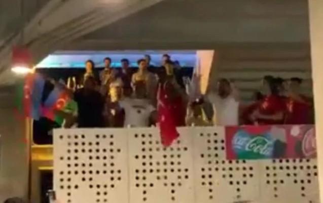 Türkiyəli azarkeşlərdən qazilərimizə jest -  Video