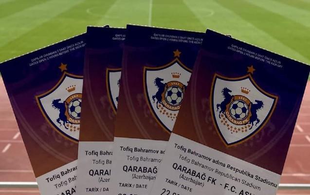“Qarabağ”ın oyununa satılan bilet sayı