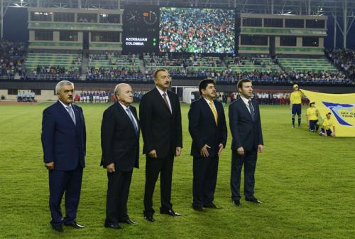 Prezident İlham Əliyev dünya çempionatının açılışında (FOTOLAR)