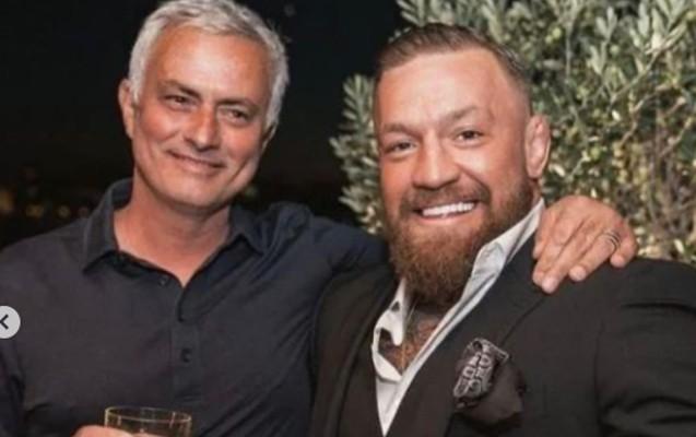 Mourinyo Makqreqorla viski içdi - Şəkillər