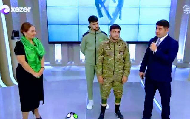 "Qarabağ"lı futbolçu ilə qazi arasında efirdə yaşanan maraqlı hadisə - Video