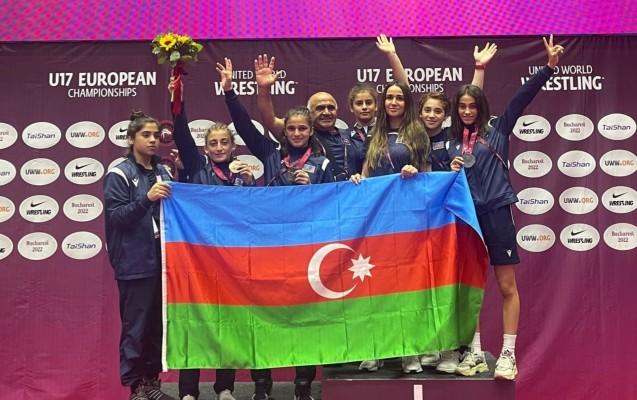 U-17 Avropa çempionatında qadın güləşçilərimizdən rekord