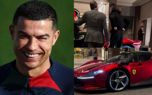 Ronaldo 2,2 milyon dollarlıq "Ferrari"si ilə - Video
