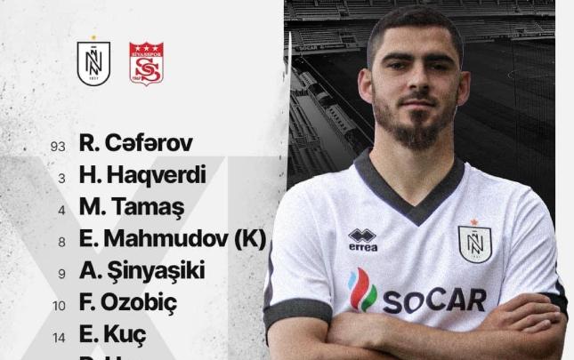 "Neftçi" "Sivasspor"la oyuna bu heyətlə çıxır
