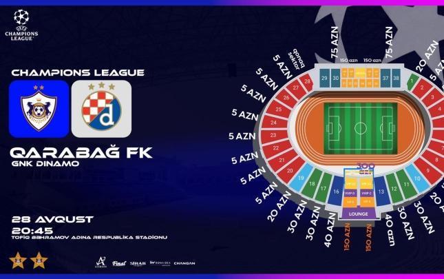 "Qarabağ" - "Dinamo" oyununa nə qədər bilet satılıb?