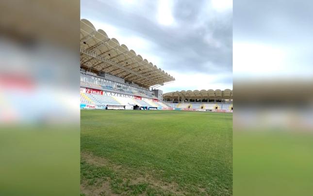 “Qarabağ”ın yenilənən meydançasının son durumu - Video