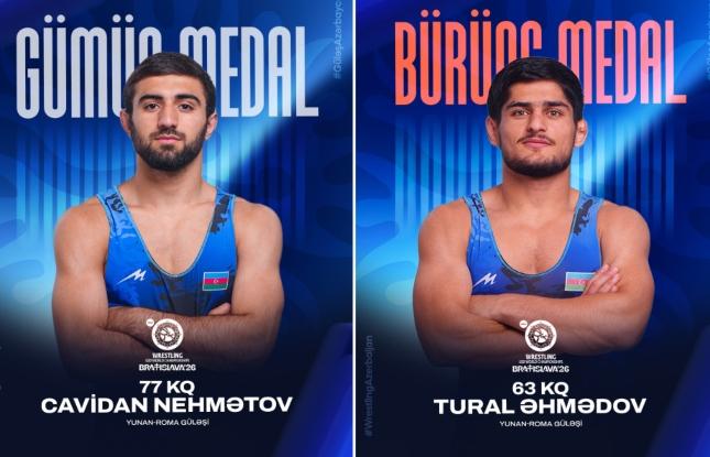 Güləşçilərimizdən iki medal - Dünya çempionatı