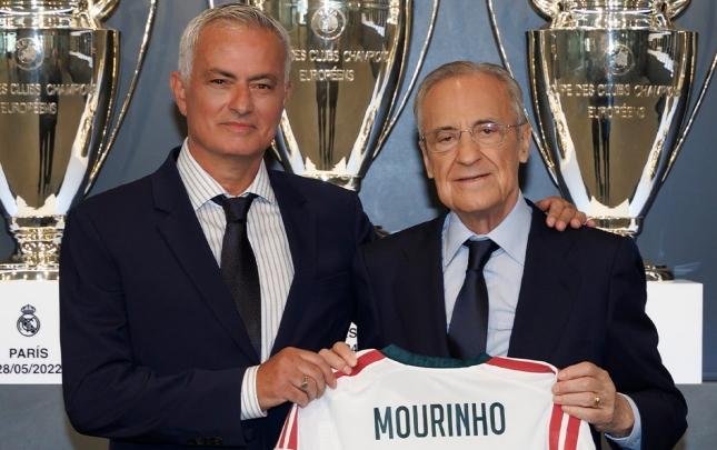 Mourinyo "Real"da rəsmən təqdim olundu - Şəkillər