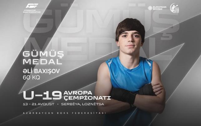 Avropa çempionatı: Azərbaycan boksçusu gümüş medal qazandı