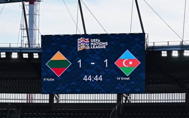 Azərbaycan millisi Litva ilə heç-heçəyə razılaşdı