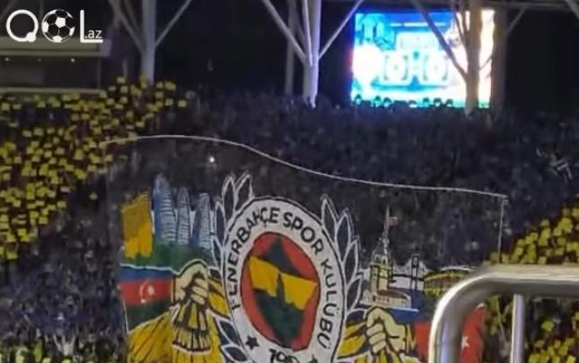 “Turan Tovuz” - “Fənərbaxça” matçında möhtəşəm pankart - Video