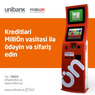 (R) Unibank kreditlərinizi milli ön terminallarında ödəyin