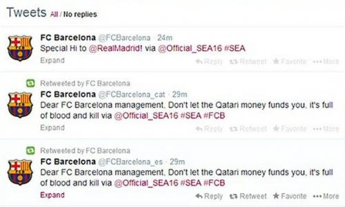"Barselona"nın səhifəsində sensasiyalı mesajlar