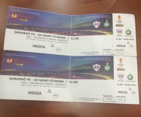 "Qarabağ"ın oyunu üçün media sektoruna bilet satılırmış – QİYMƏT