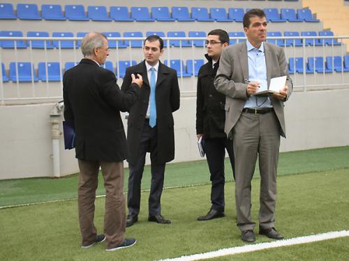 UEFA nümayəndələri Bakıda (FOTOLAR)