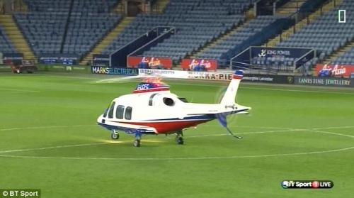 Klub prezidenti stadiondan helikopterlə getdi (VİDEO)