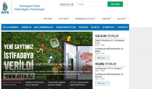 AFFA-nın yeni saytı istifadəyə verildi