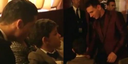 Ronaldonun oğlu Messi azarkeşi çıxdı (VİDEO)