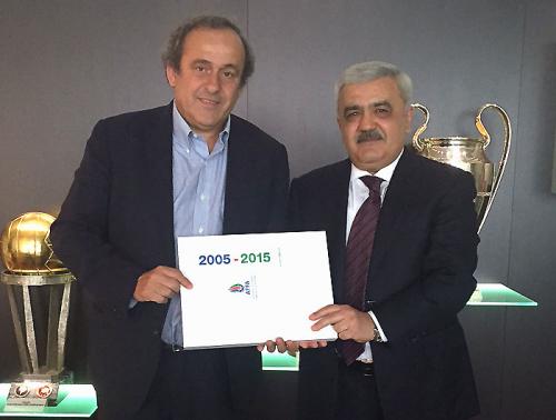 Rövnəq Abdullayev Platini ilə görüşdü (FOTO)