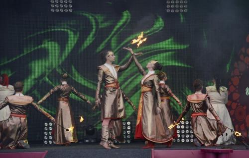 Ağdamda möhtəşəm alov festivalı (FOTOLAR)