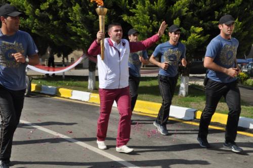 Avropa Oyunlarının məşəli Samuxda (FOTOLAR)