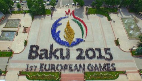 Gəncədə "Bakı-2015"lə bağlı fləşmob (VİDEO)