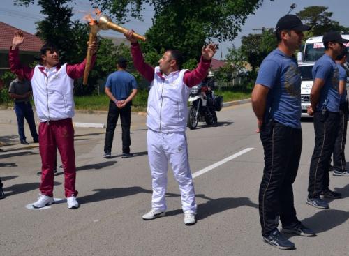 Avropa Oyunlarının məşəli Qobustanda (FOTOLAR)