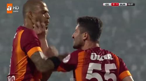 "Qalatasaray"ın futbolçuları arasında gərginlik (VİDEO) 