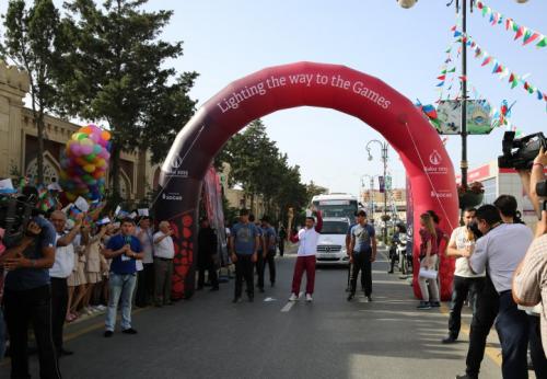 Avropa Oyunlarının məşəli Xırdalanda (FOTOLAR)