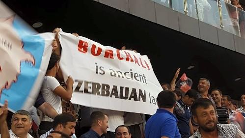 Azərbaycanlı azarkeşlərdən gürcülərə cavab (FOTO)