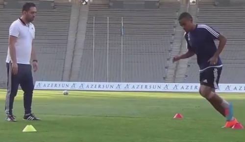 "Qarabağ"ın futbolçusu üçün xüsusi məşq (VİDEO)