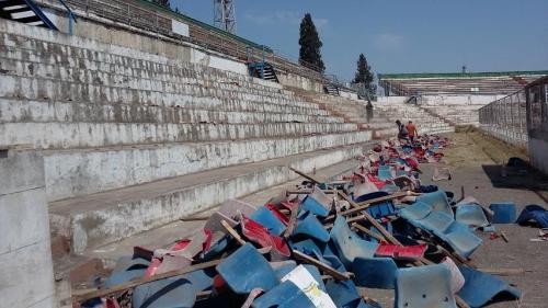 Gəncə şəhər stadionunda abadlıq (FOTOLAR)
