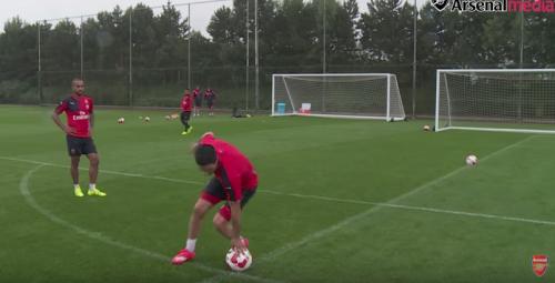 "Arsenal"da əyləncəli məşq (VİDEO)