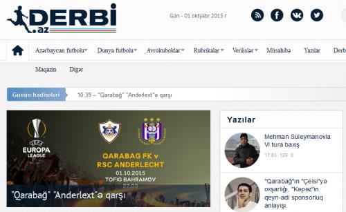Derbi.Az 1 yaşında