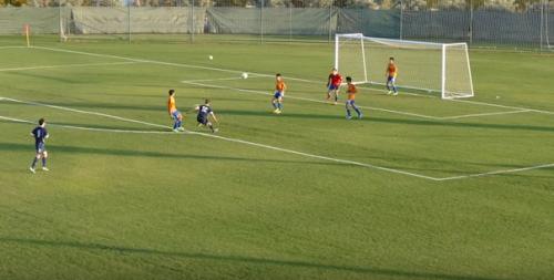 Qadın futbolçudan mükəmməl qol (VİDEO)