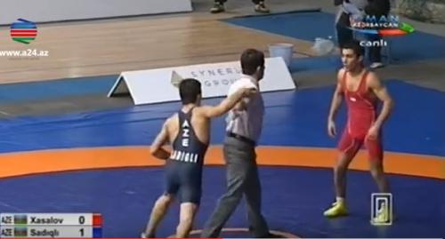 Azərbaycan çempionatında dava (VİDEO)