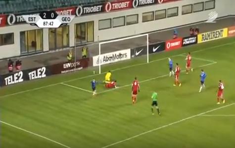 Estoniya Gürcüstana 3 qolla qalib gəldi (VİDEO)