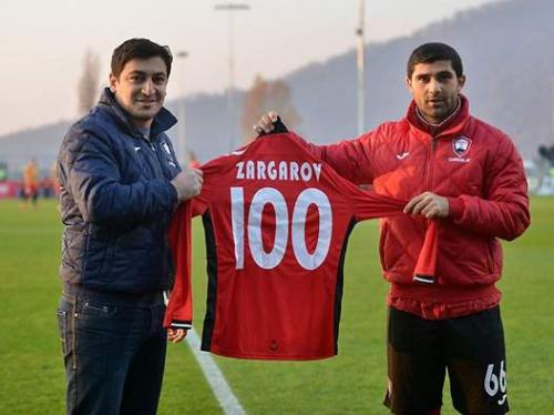 "Qəbələ"nin futbolçusu 100-ü keçdi