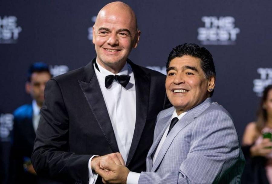 Maradona Messiyə görə İnfantino ilə danışacaq