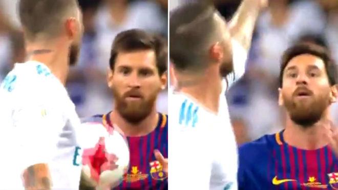 Messi Ramosu təhqir etdi - Video
