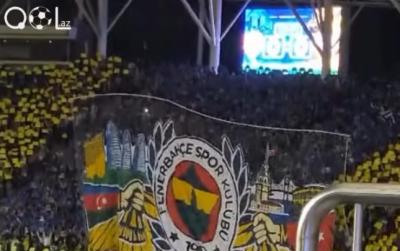 “Turan Tovuz” - “Fənərbaxça” matçında möhtəşəm pankart - Video