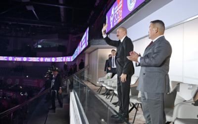 Prezident dünya çempionatının açılışında - Yenilənib