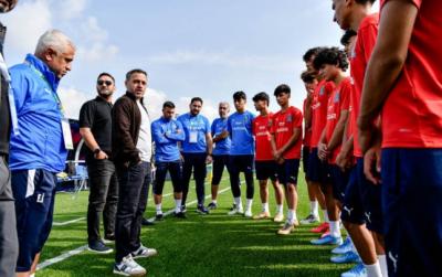 Ayxan Abbasovdan U-15 millisinə dəstək ziyarəti - Şəkillər