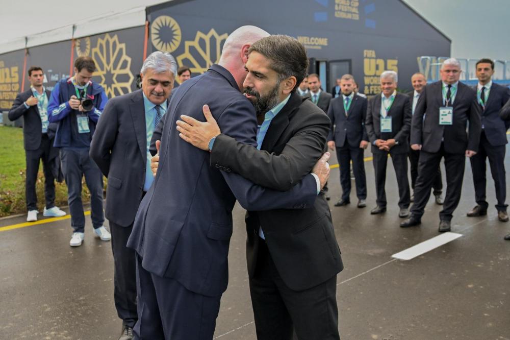 Canni İnfantino Hövsan Yarış Kompleksini ziyarət edib - Şəkillər