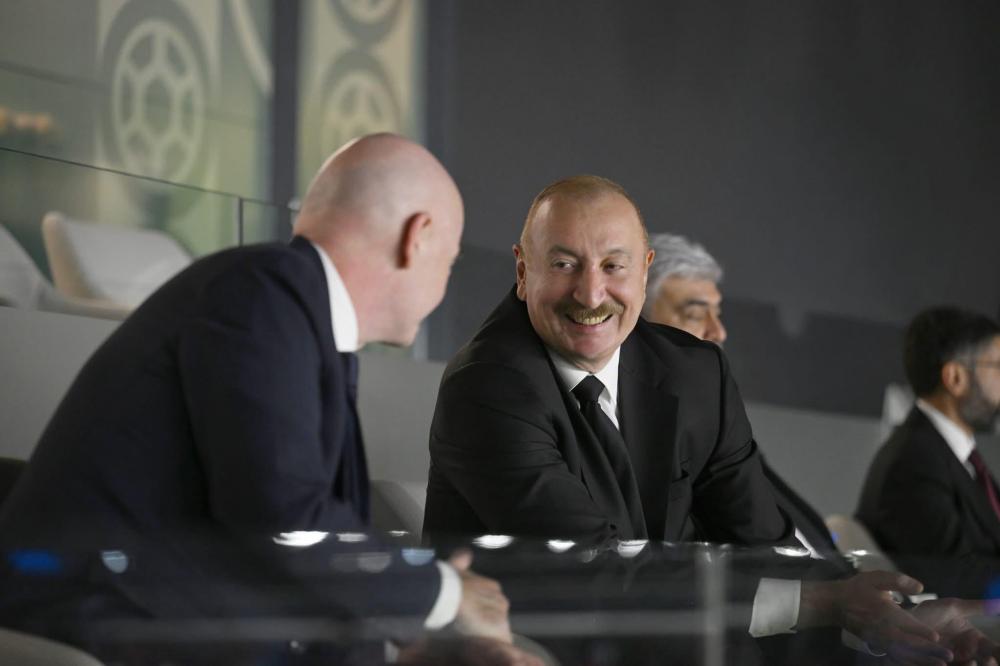 Prezident İlham Əliyev İspaniya millisini belə mükafatlandlrdı - Şəkillər